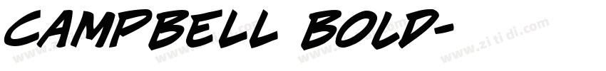 CAMPBELL Bold字体转换